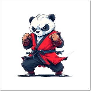 panda fighter Posters and Art